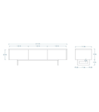 Woodchy Ambre TV Cabinet