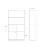 Woodchy Arlo Bookcase