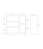 Woodchy Assisi Bookcase