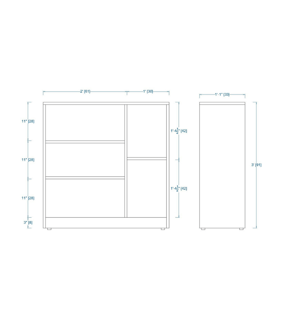 Woodchy Assisi Bookcase