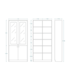 Woodchy Atlas Bookcase