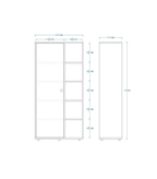 Woodchy Aven Bookcase