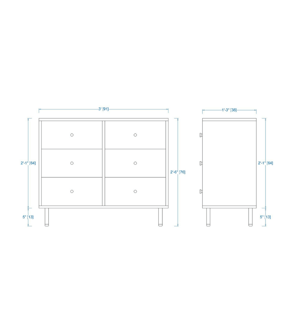 Woodchy Brio Chest of Drawers