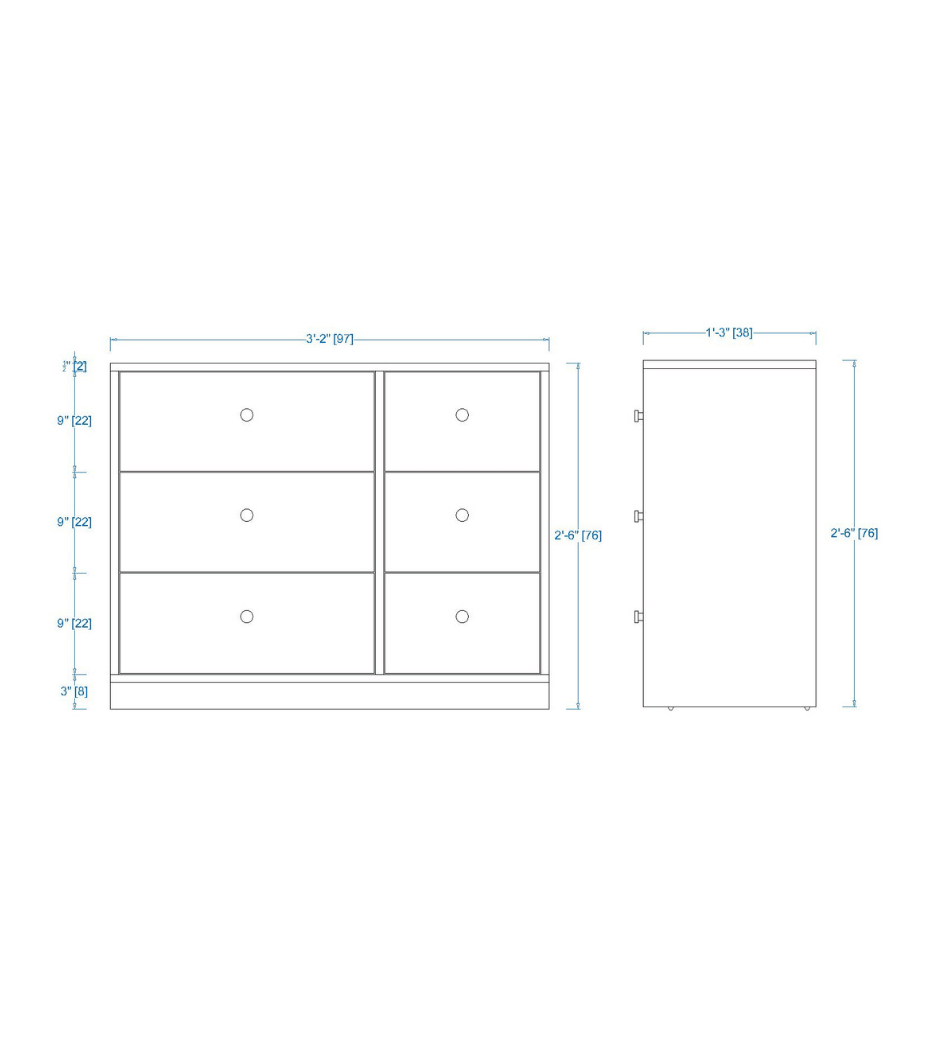 Woodchy Claro Chest of Drawers