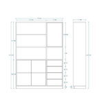 Woodchy Doro Bookcase