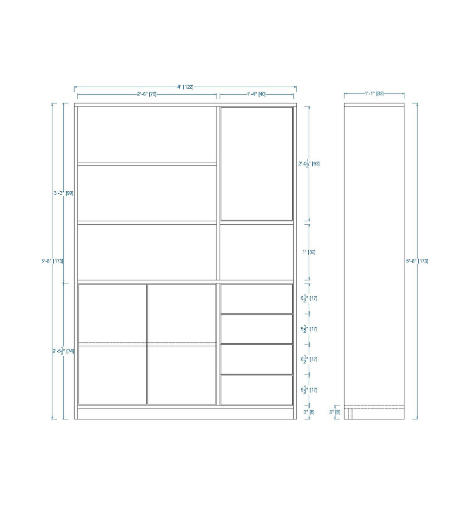 Woodchy Doro Bookcase