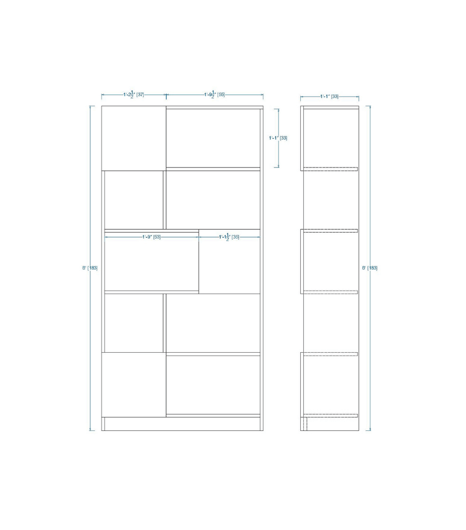 Woodchy Elio Bookcase