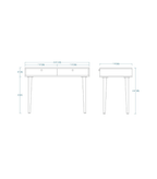 Woodchy Esseno Study Table