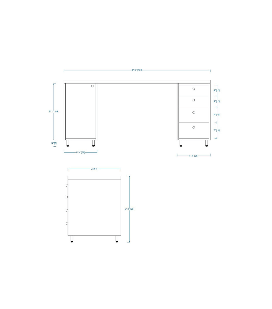 Woodchy Ethon Study Table