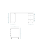 Woodchy Ethon Study Table
