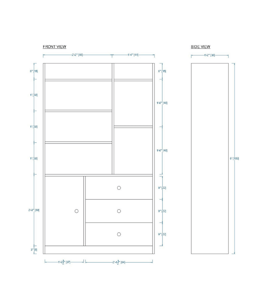 Woodchy Infinito Bookcase