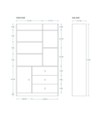 Woodchy Infinito Bookcase