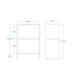 Woodchy Lucca Bookcase