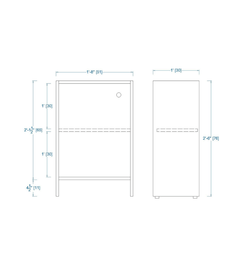 Woodchy Lucca Bookcase