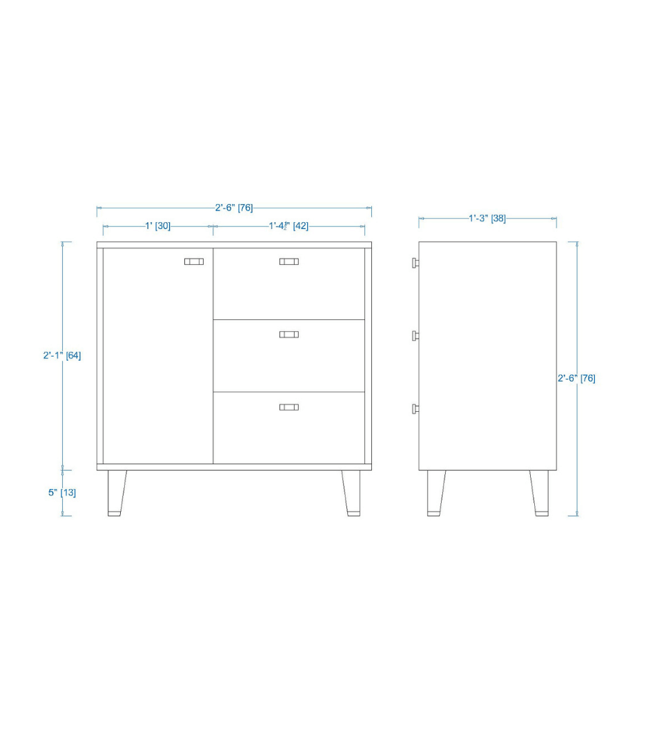 Woodchy Olmo Chest of Drawers