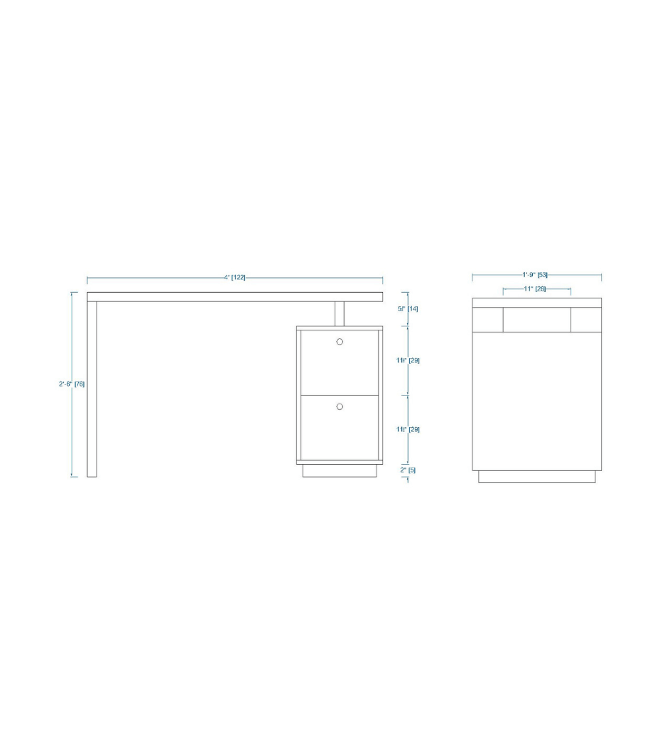 Woodchy Retto Study Table