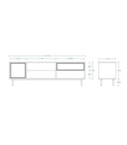 Woodchy Ritmo TV Cabinet