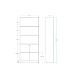 Woodchy Vela Bookcase