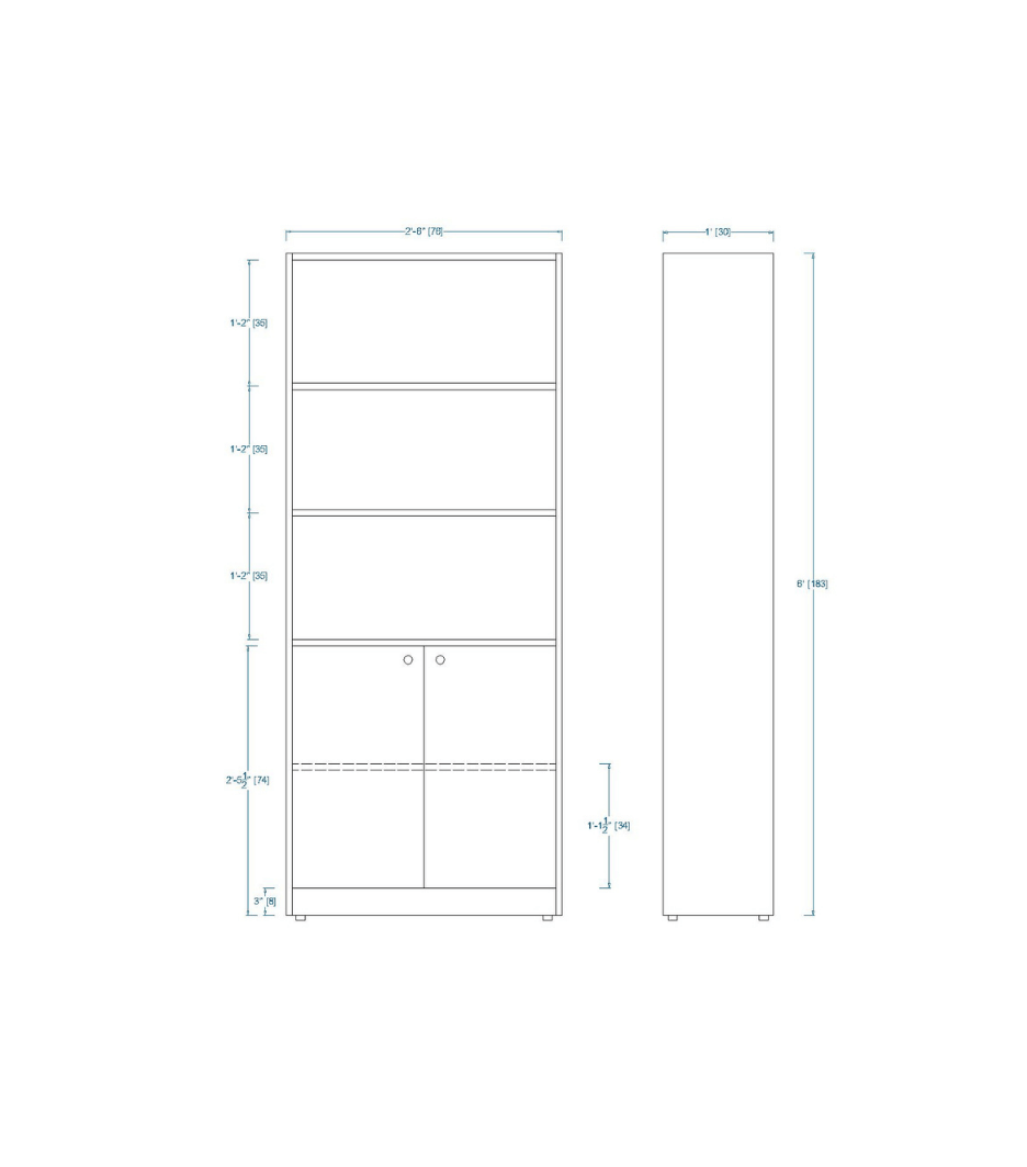 Woodchy Vela Bookcase