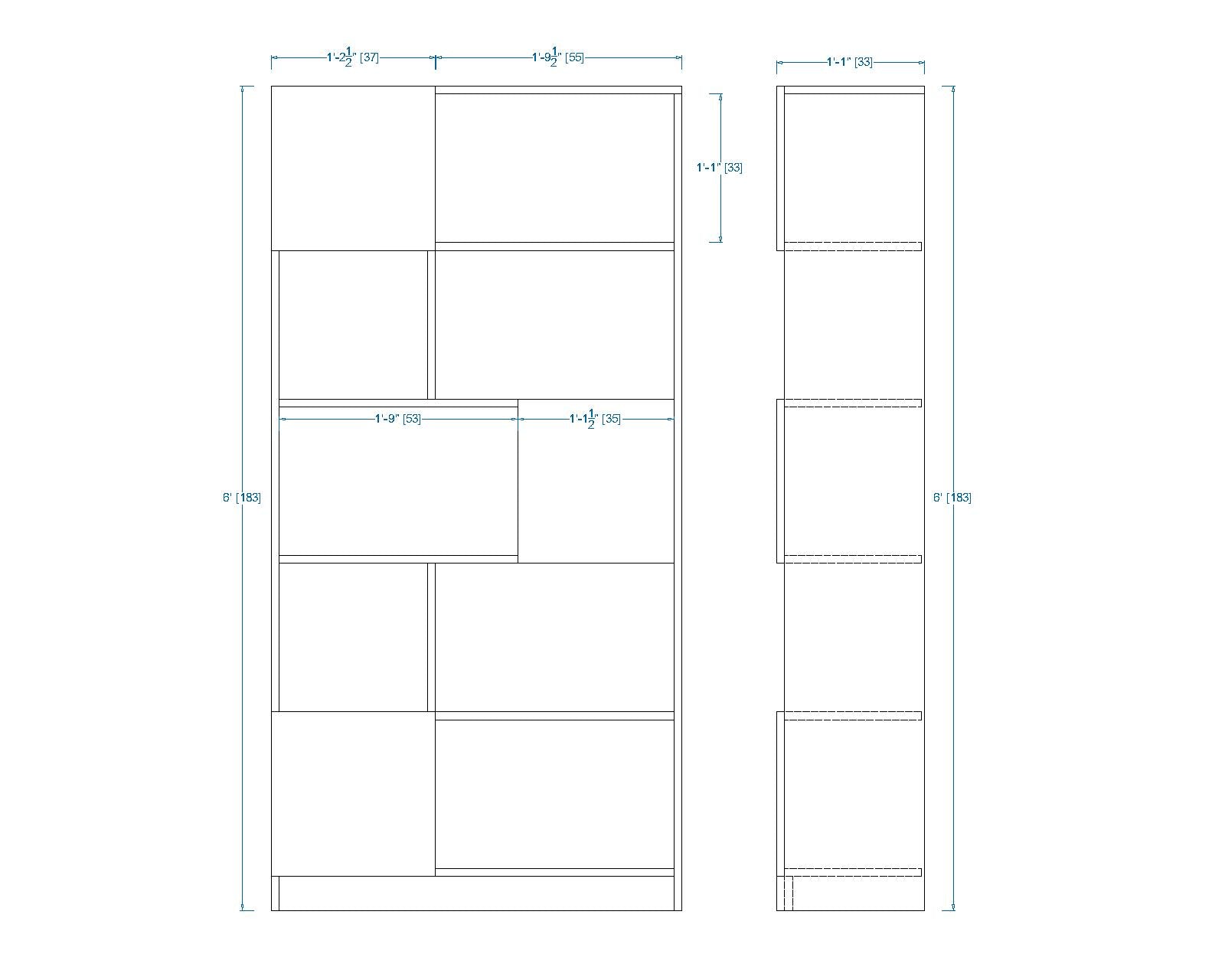 Woodchy Elio Bookcase