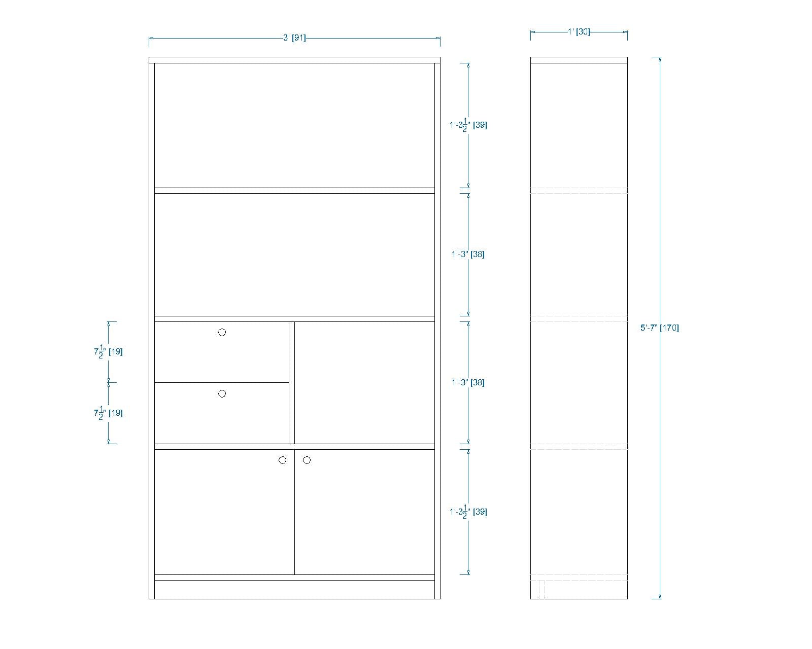 Woodchy Arlo Bookcase