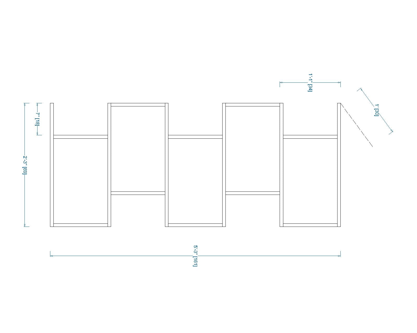 Woodchy Forte Bookcase
