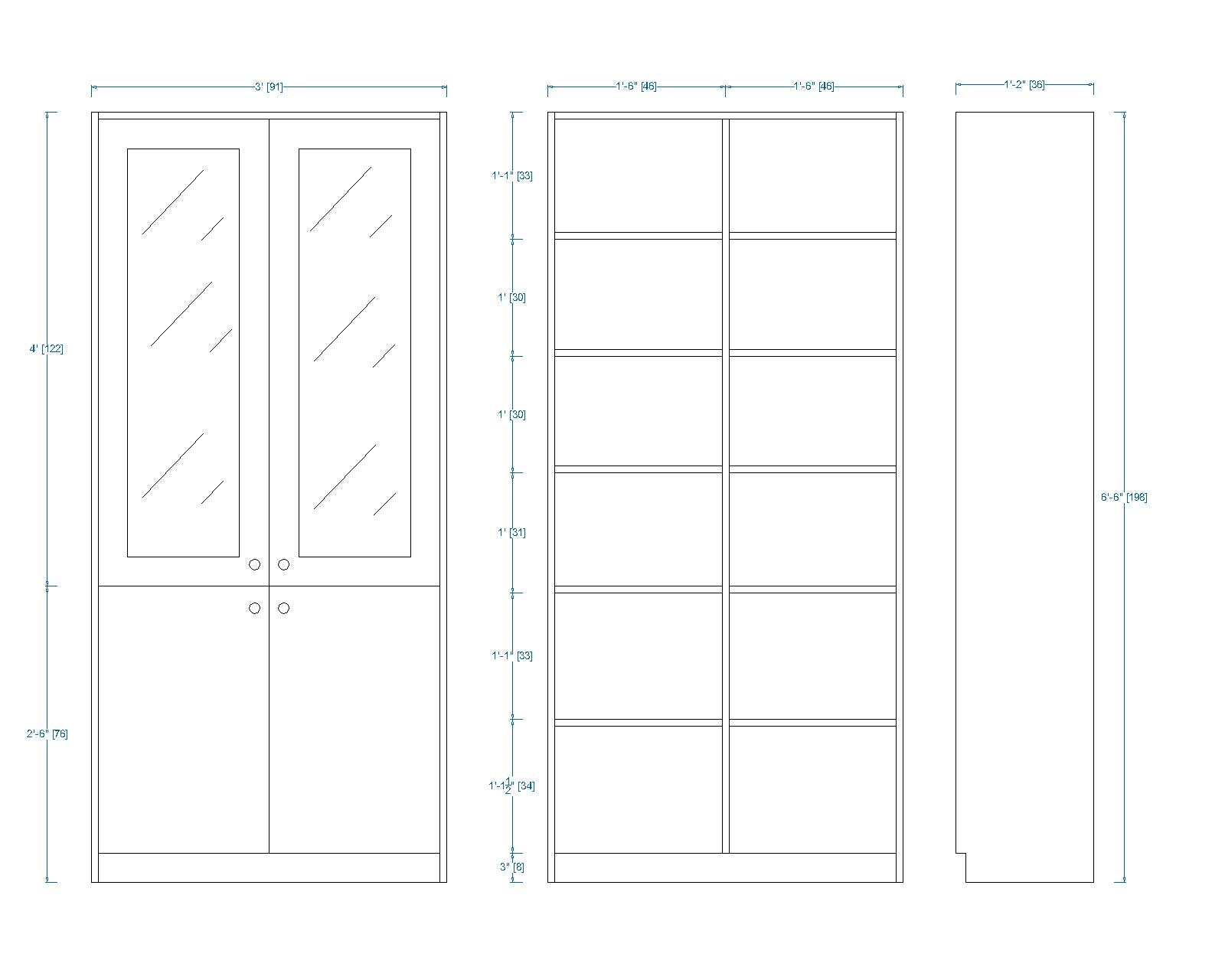 Woodchy Atlas Bookcase