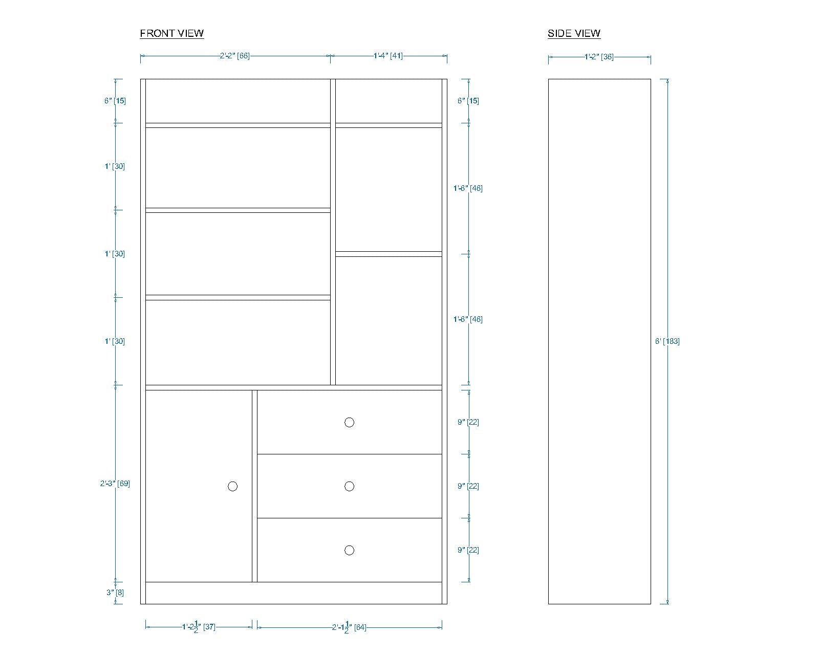 Woodchy Infinito Bookcase