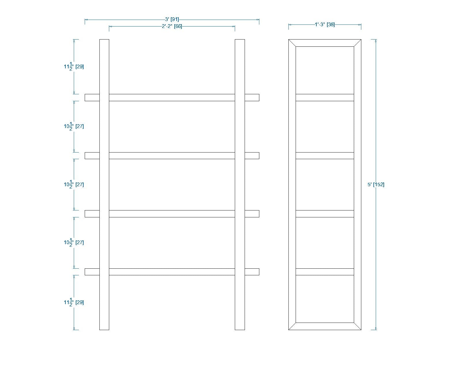 Woodchy Xenor Bookcase