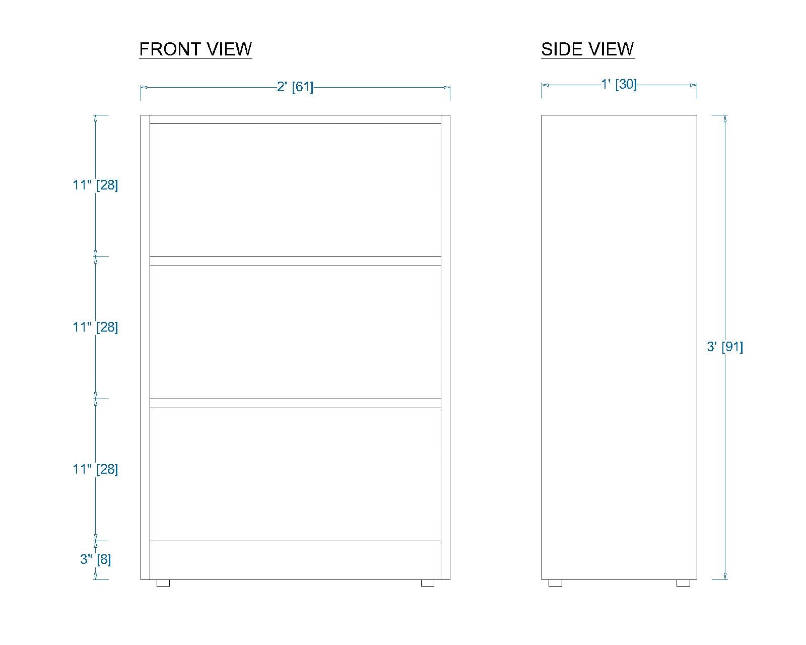 Woodchy Valois Bookcase